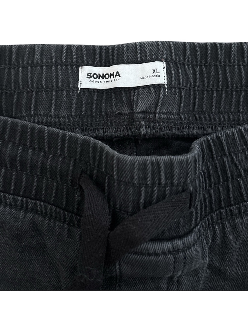 Sonoma Black-Grey Cargo Jogger Pants - Picture 4 of 4
